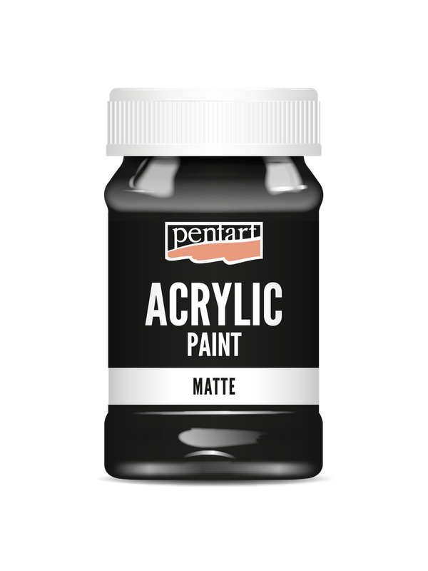 Acrylic paint matte Black