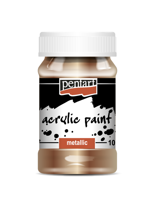 Acrylic paint metallic Antique Gold