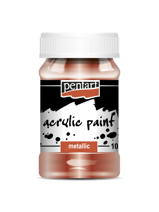 Acrylic paint metallic 100 ml bronze