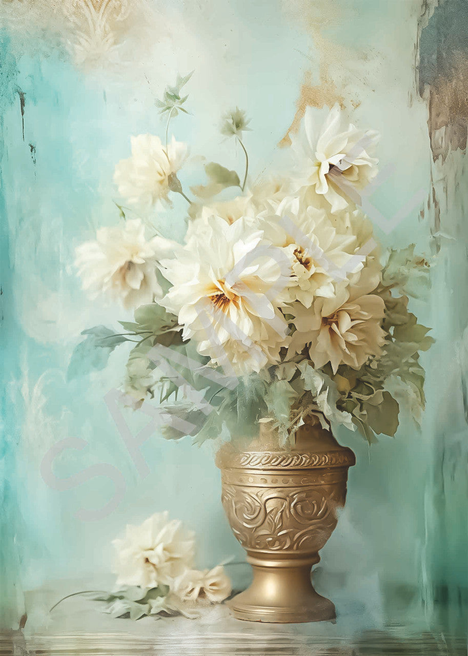 Calambour Dreamscape Potted Florals A4 Rice Paper
