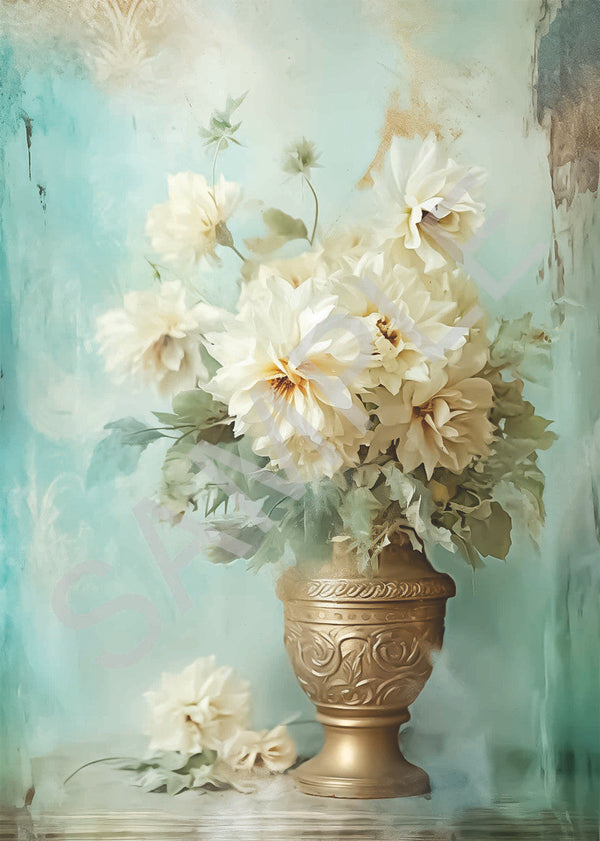 Calambour Dreamscape Potted Florals A4 Rice Paper