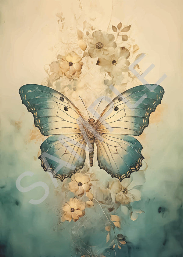 Calambour Dreamscape Large Butterfly A4 Rice Paper