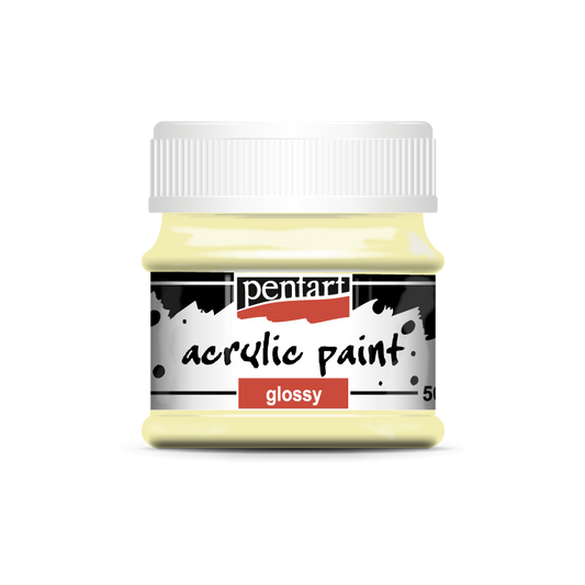 Acrylic paint glossy 50 ml butter