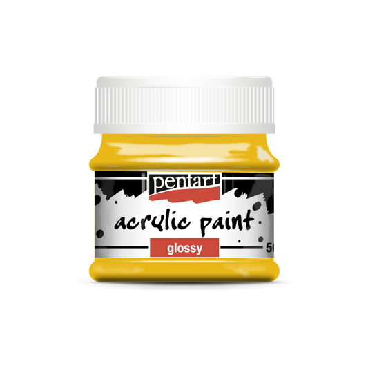 Acrylic paint glossy 50 ml sun yellow