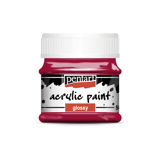 Acrylic paint glossy 50 ml red wine
