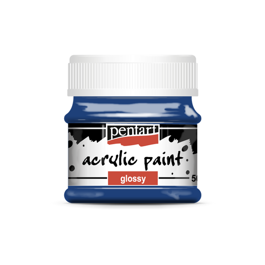 Acrylic paint glossy 50 ml dark blue