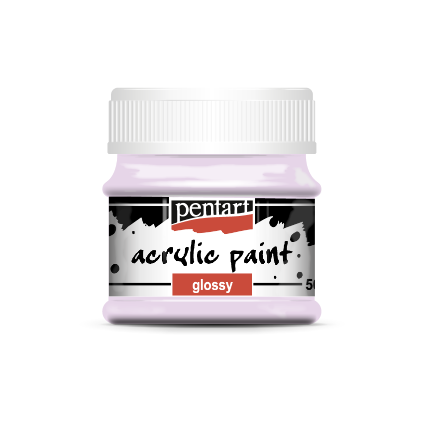 Acrylic paint glossy 50 ml pastel violet