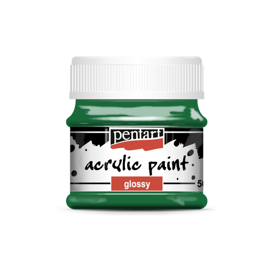Acrylic paint glossy 50 ml pine green
