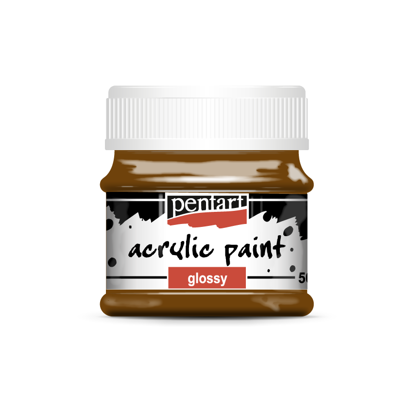 Acrylic paint glossy 50 ml chestnut