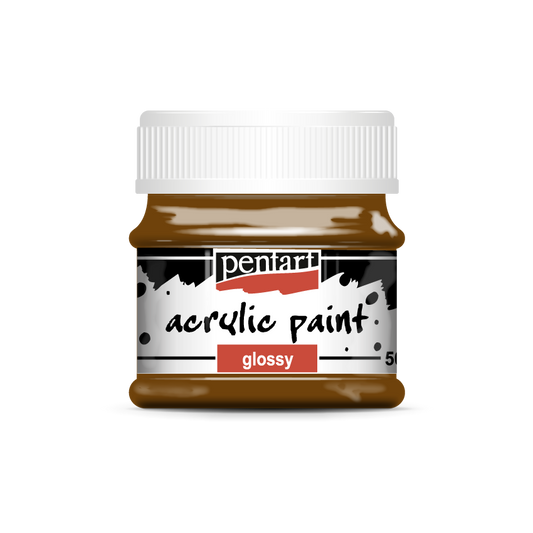 Acrylic paint glossy 50 ml chestnut