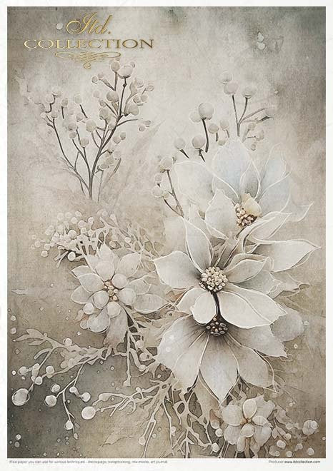 ITD Collection Rice Paper Pack Winter Bouquet