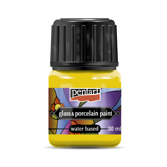 Pentart Glass and Porcelain Paint 30 ml Yellow