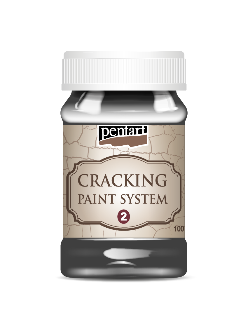 Cracking Paint Component 2. 100 ml graphite