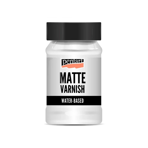 Matte varnish, water based