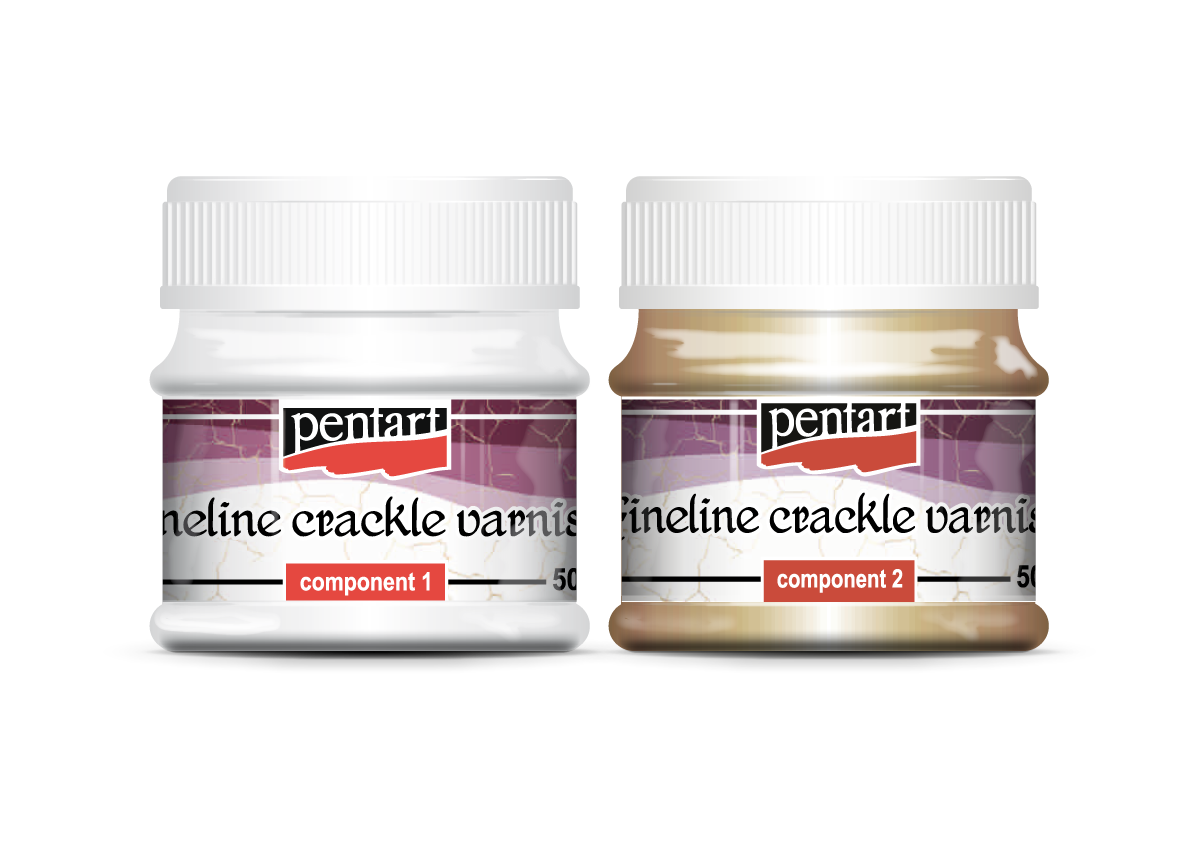 Fineline crackle varnish, 2 components