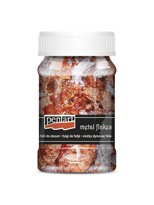 Pentart 100 ML  Metal Flakes