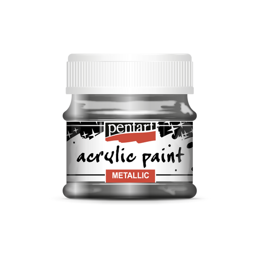 Acrylic paint metallic 50 ml graphite