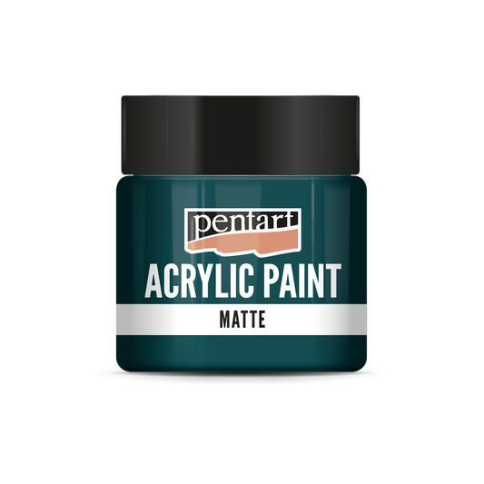 Acrylic paint matte Turquoise Blue