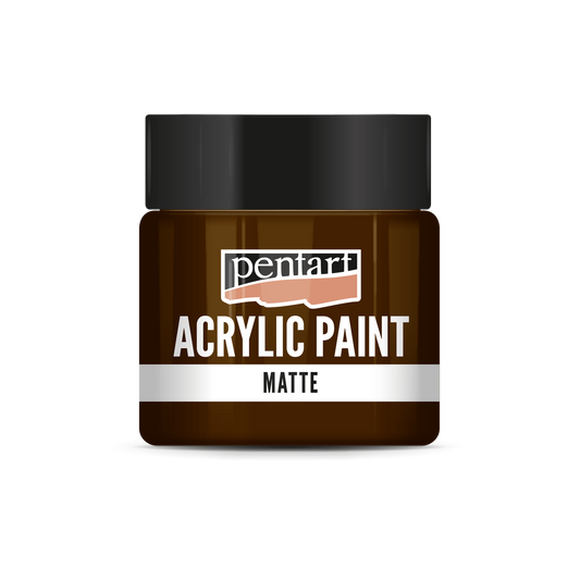 Acrylic paint matte Reddish-brown