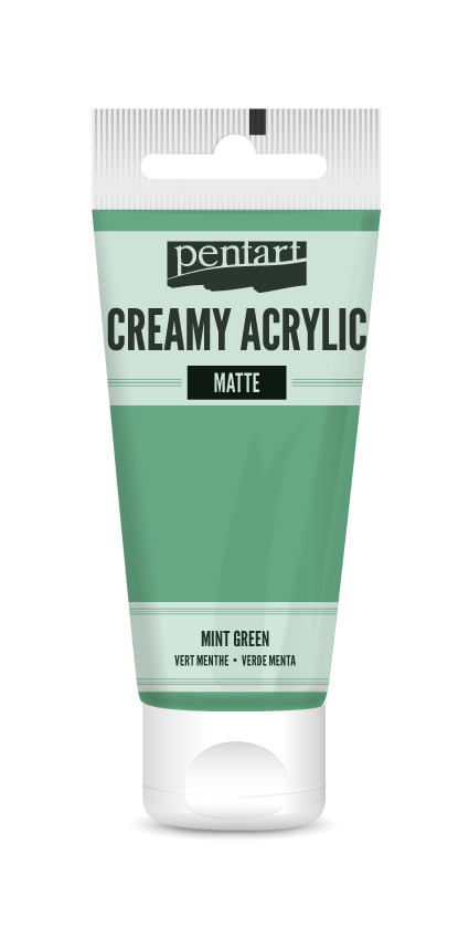 Creamy acrylic matte 60 ml mint green