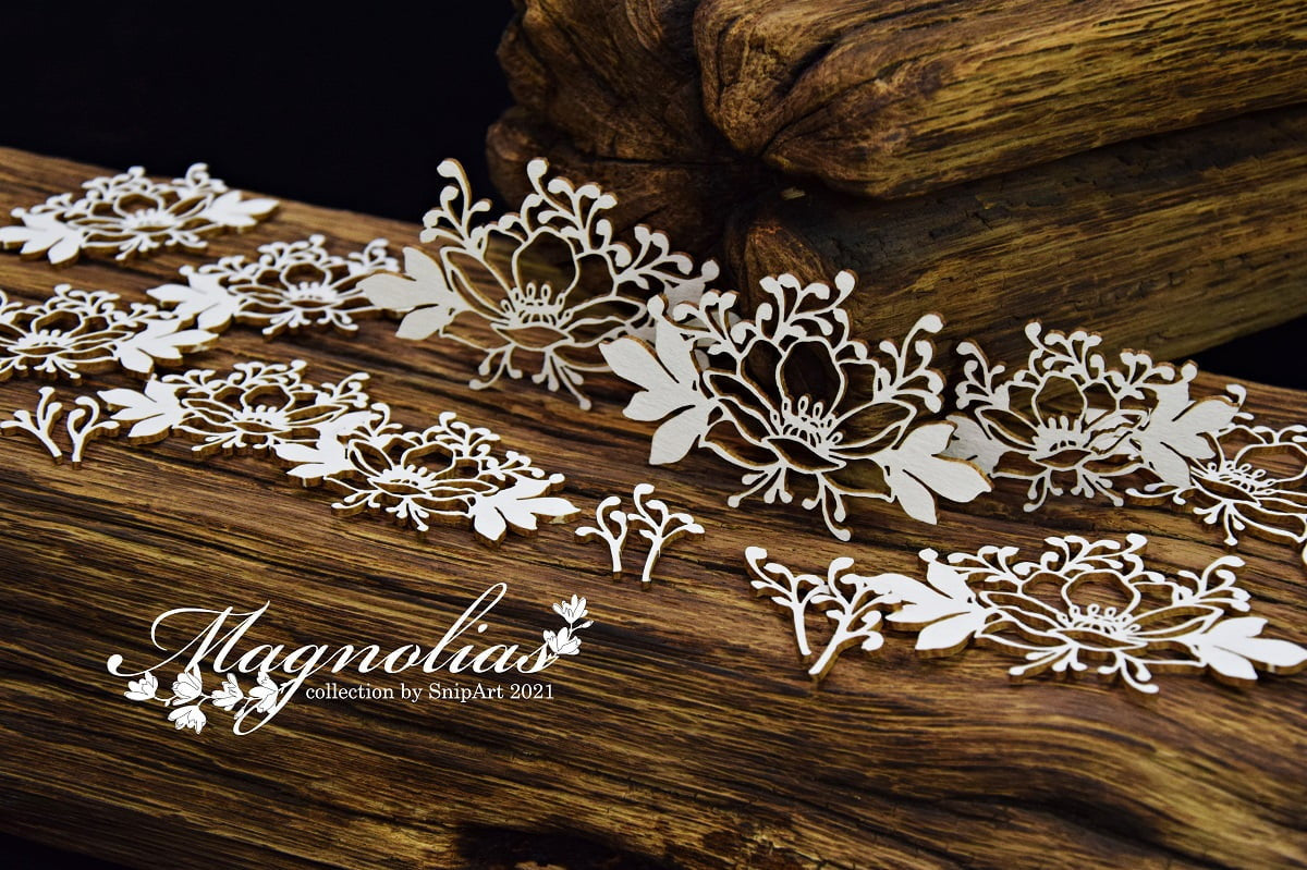 Snipart Magnolias Openwork Magnolias 2