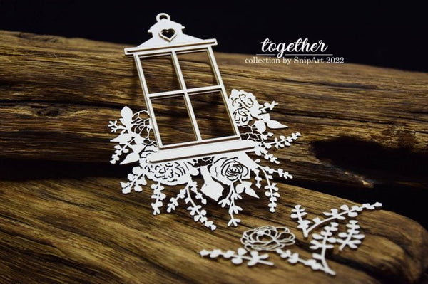 Snipart Together -Lantern with Flowers