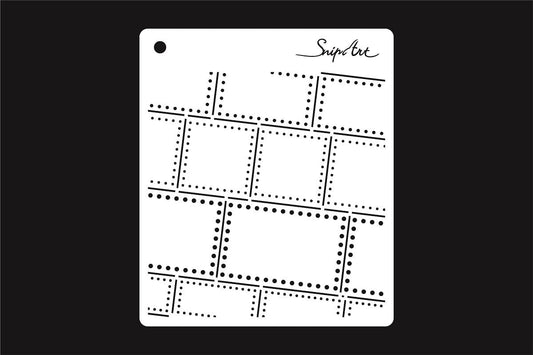 Snipart Industrial Factory - Stencil - Metal joints 15x15 cm