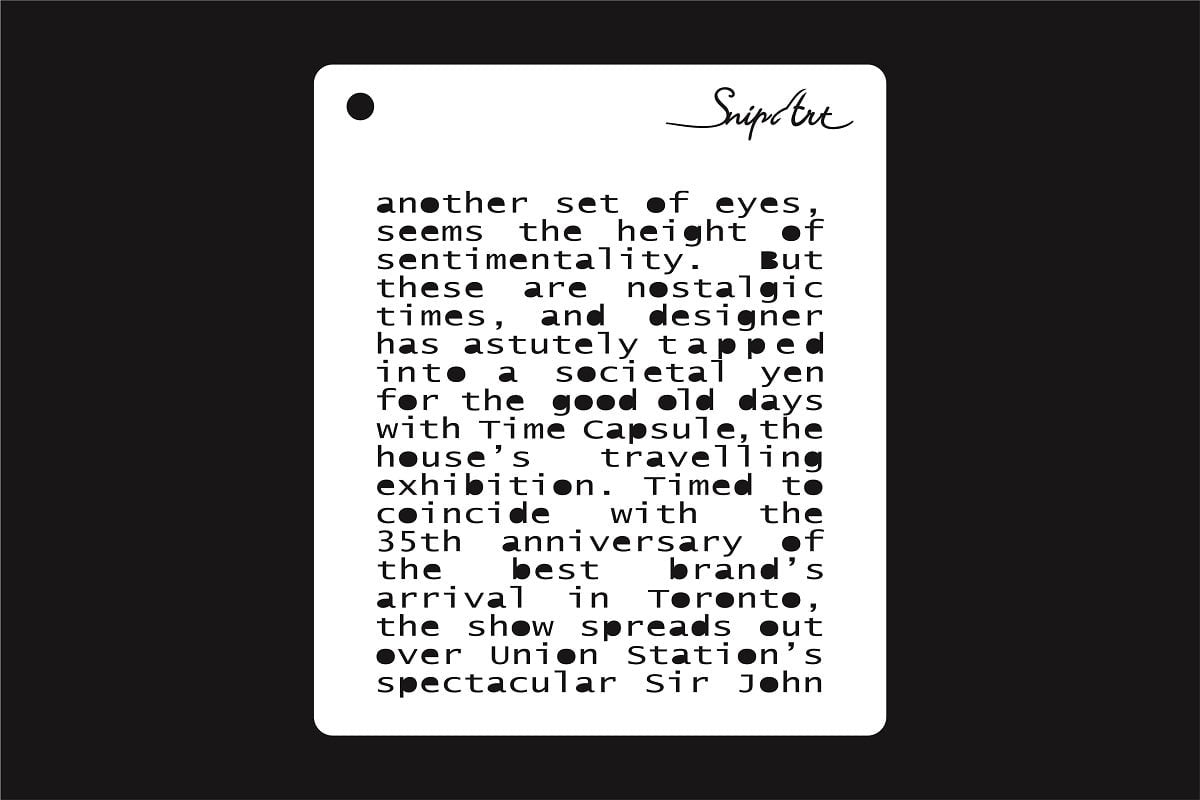 Snipart Stencil - Nostalgic Words - 15 cm x 15 cm