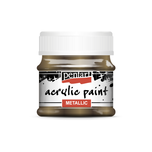 Acrylic paint metallic 50ml sparkling gold