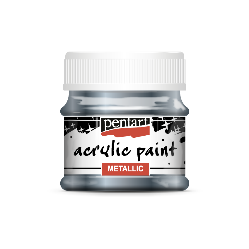 Acrylic paint metallic 50ml sparkling blue