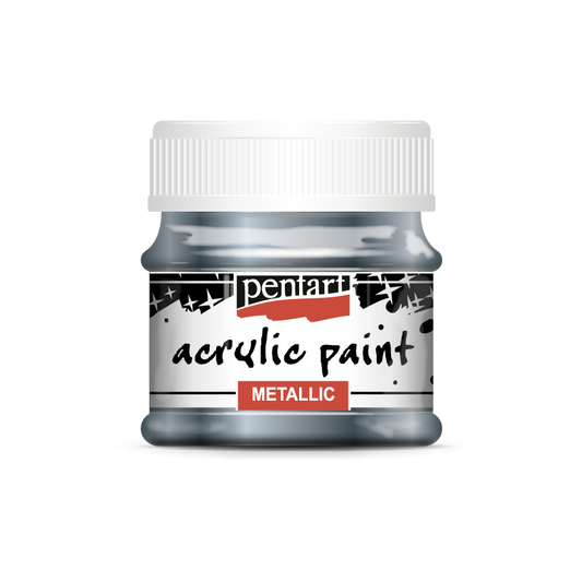 Acrylic paint metallic 50ml sparkling blue