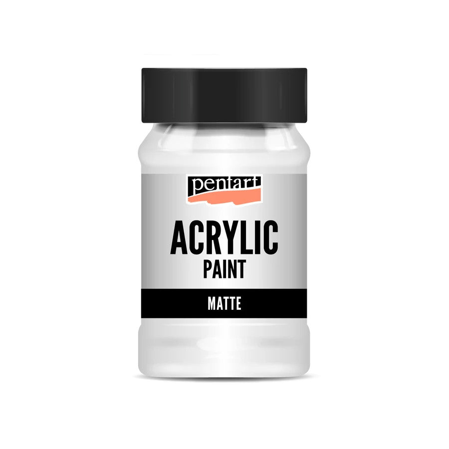 Acrylic paint matte Titan White