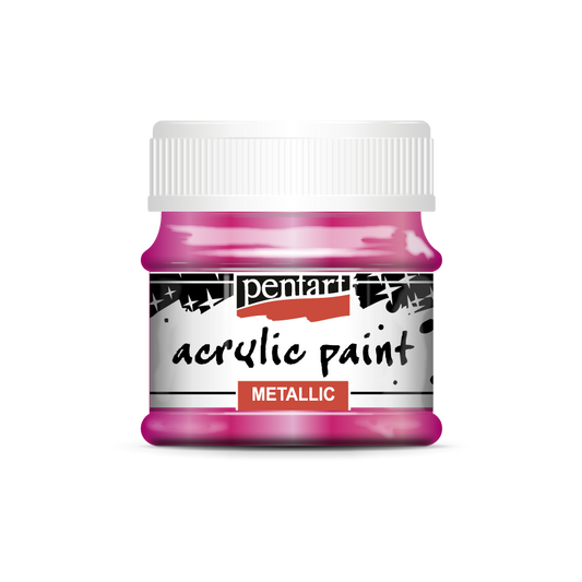 Acrylic paint metallic 50 ml magenta