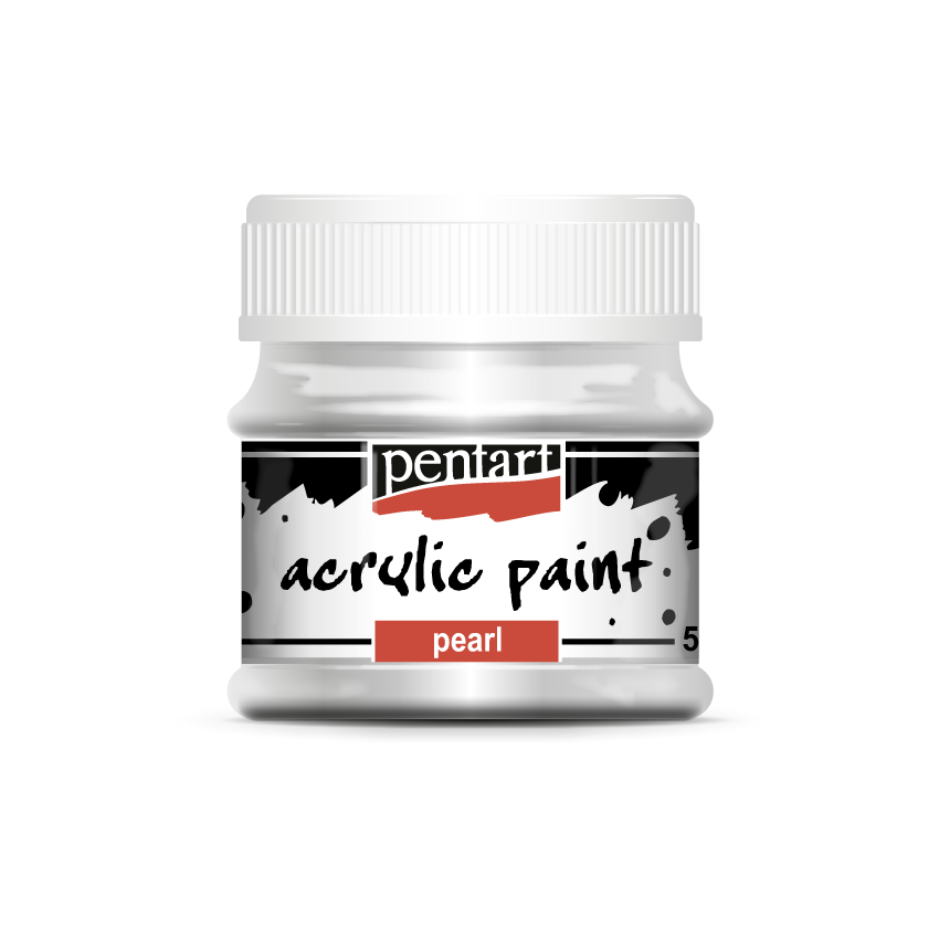 Acrylic paint pearl 50 ml grey