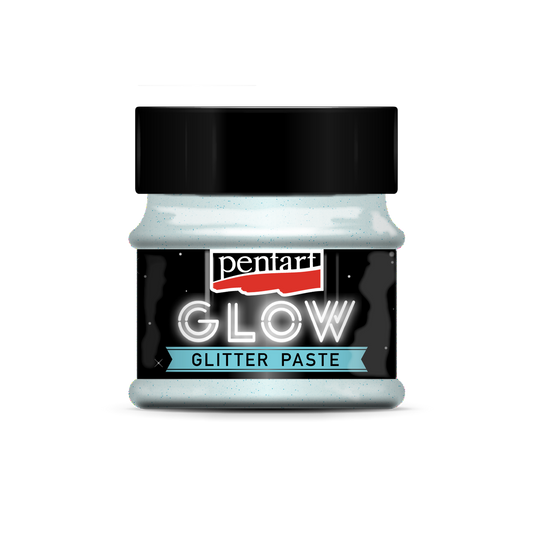 Pentart Glow glitter gel 50 ml silver