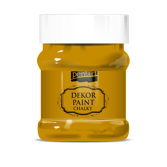 Dekor paint chalky 230 ml mustard yellow