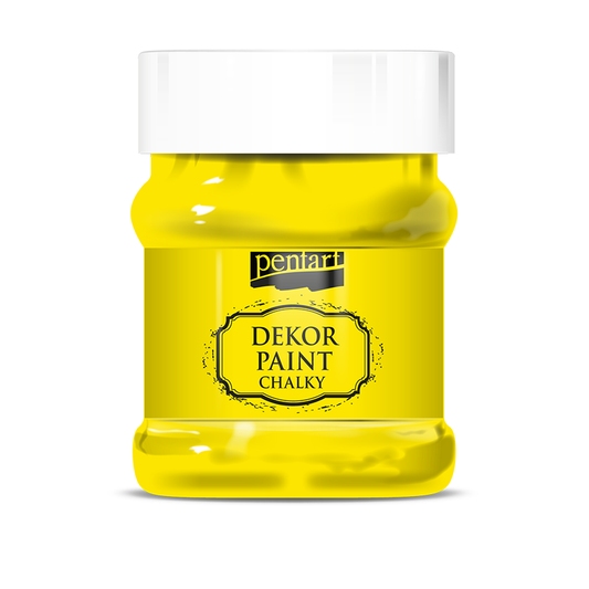 Dekor paint chalky 230 ml lemon yellow