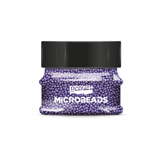 Glass microbeads 0,8-1 mm 40 g violet