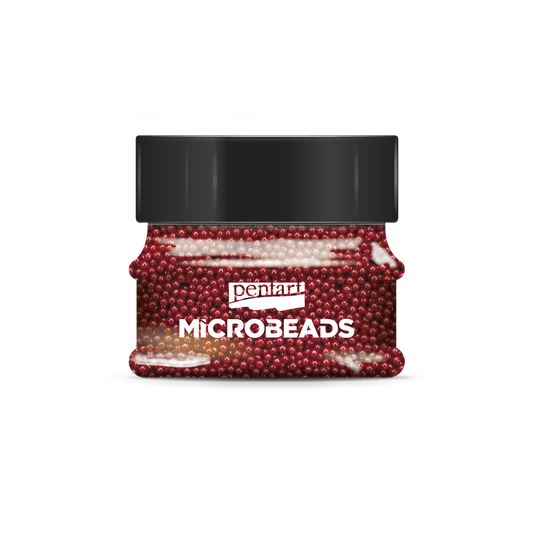 Glass microbeads 0,8-1 mm 40 g red