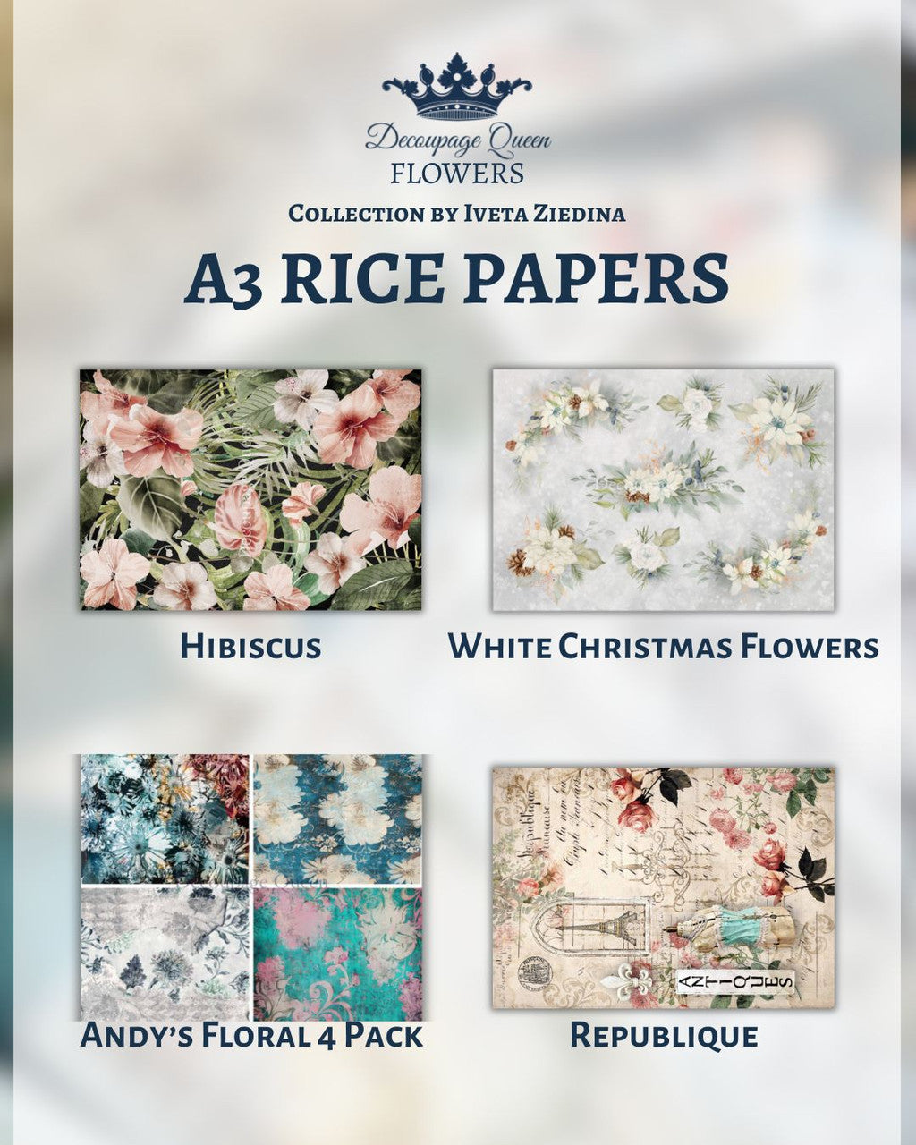 Flower Collection - Rice papers only