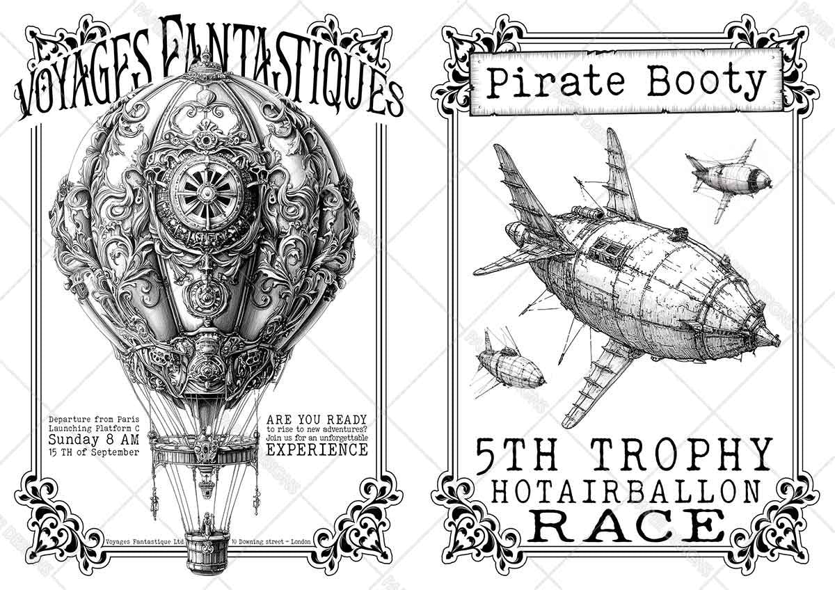 Paper Designs Steampunk Age Collection Vellum Paper Kit