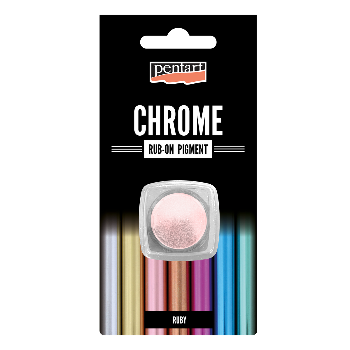 Rub-on pigment chrome effect 0,5 g ruby