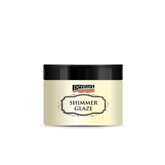 Pentart Shimmer glaze 150 ml pearl white