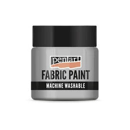Fabric paint metallic 50 ml silver