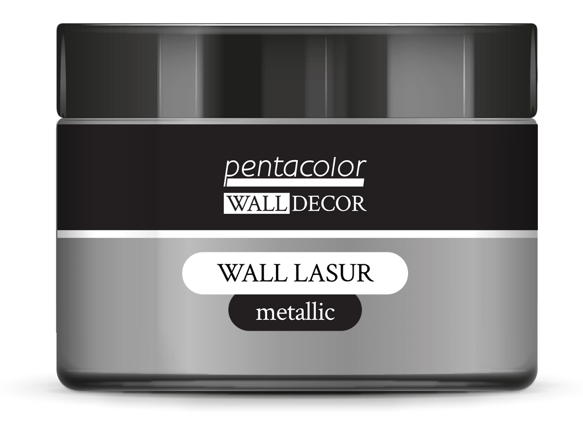 Pentart Wall Lasur metallic 150 ml silver