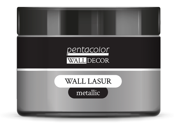 Pentart Wall Lasur metallic 150 ml silver