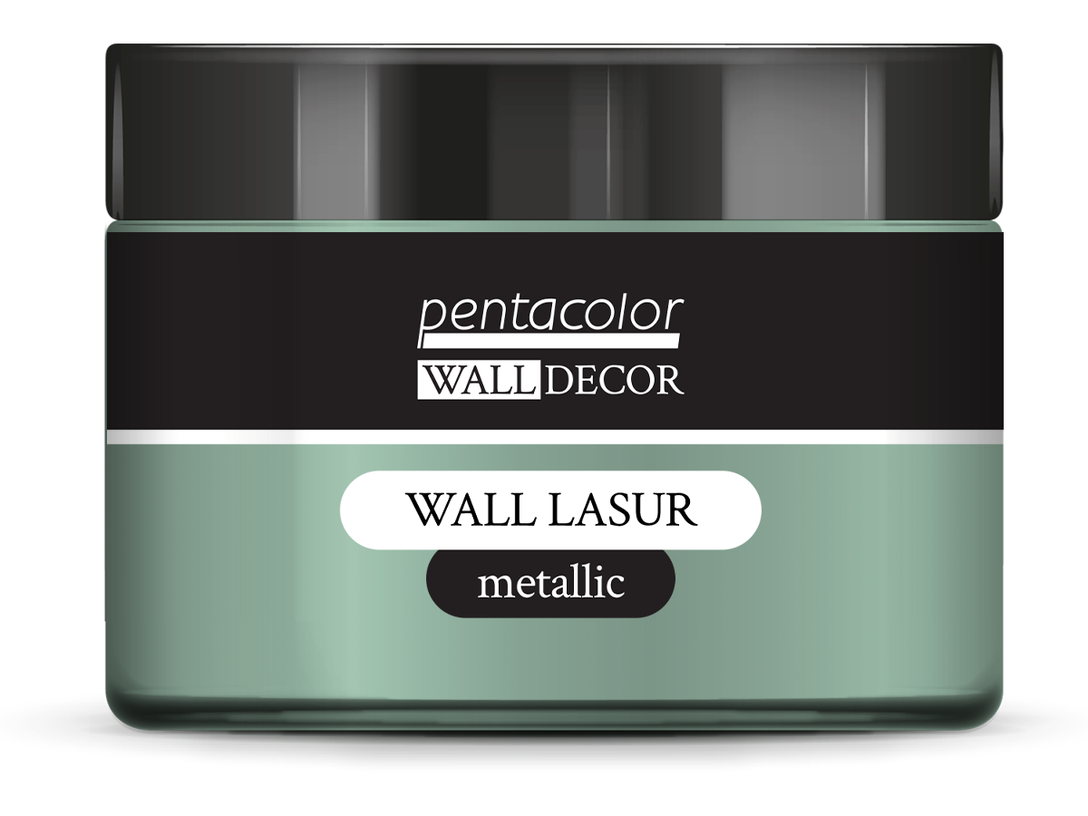Pentart Wall Lasur metallic 150 ml green-silver