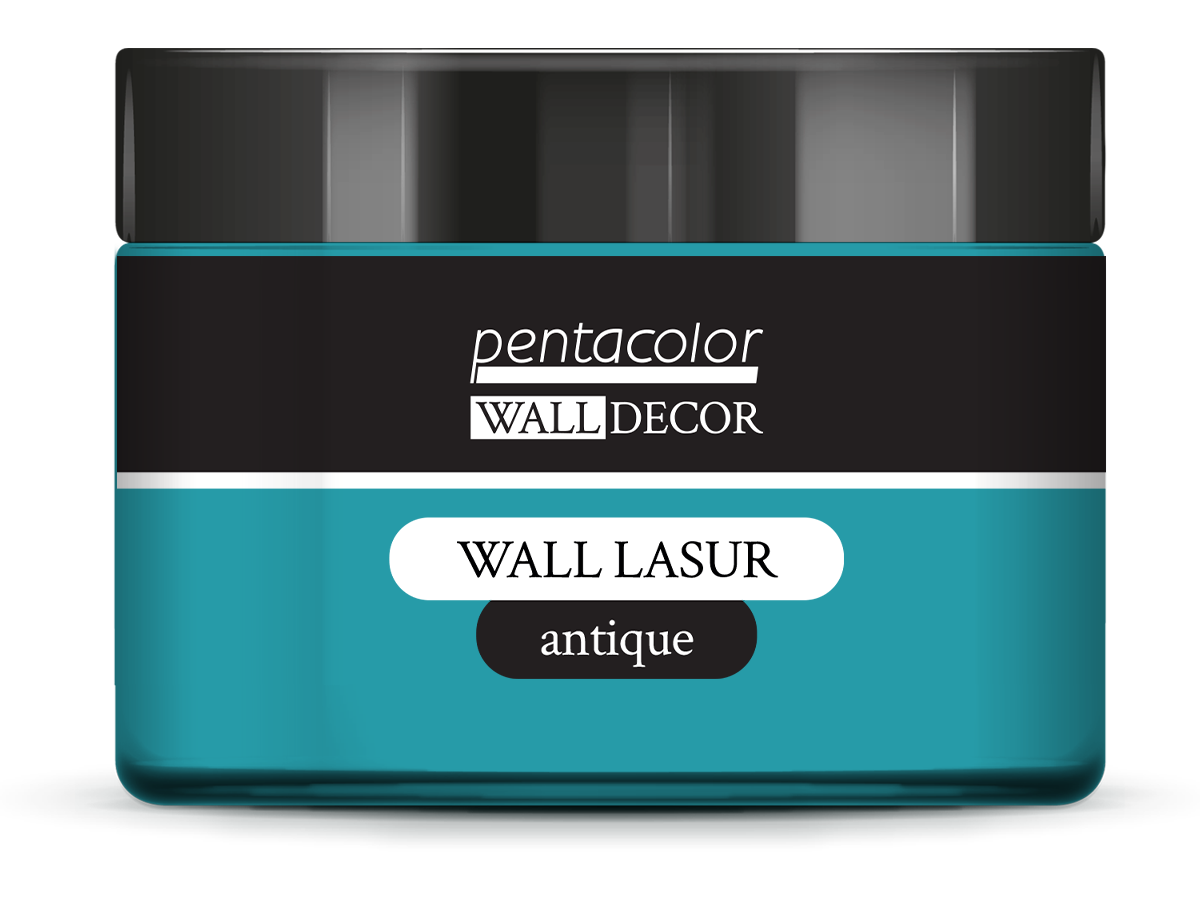 Pentart Wall Lasur antique 150 ml patina blue