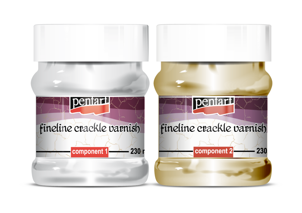 Fineline crackle varnish, 2 components