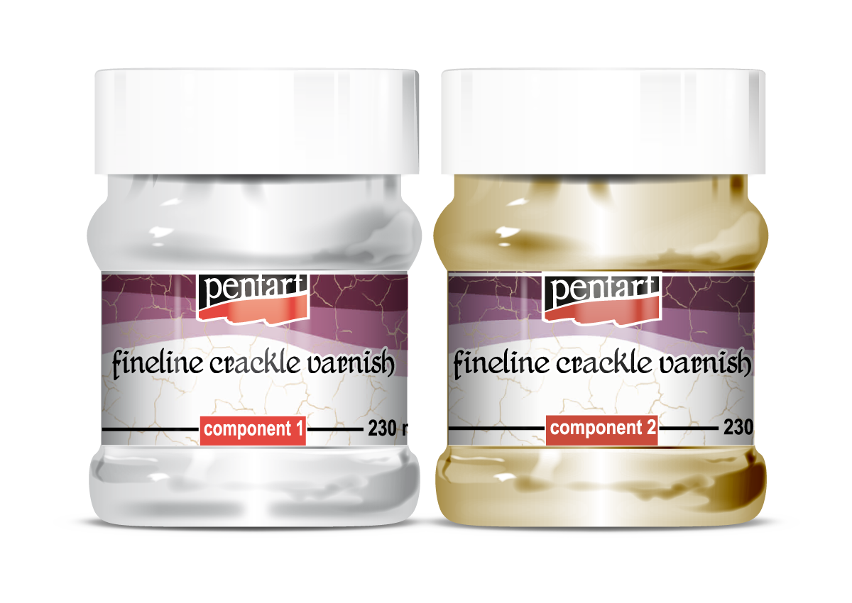 Fineline crackle varnish